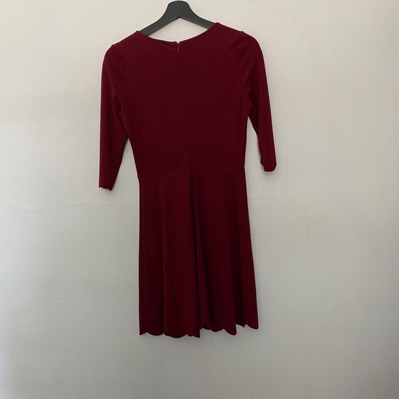 Lulus Cumulonimbus Clouds Magenta Half Sleeve Skater Mini Dress - Picture 3 of 3